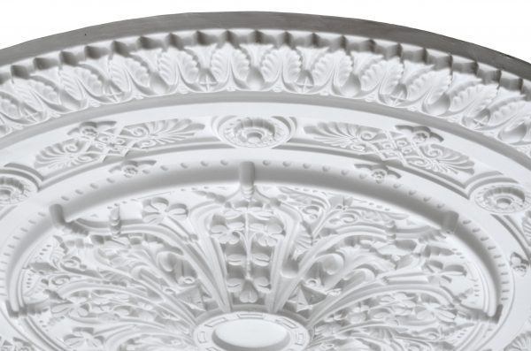 Classic White Round Ceiling Medallion 37 Inch Dia - Image 3