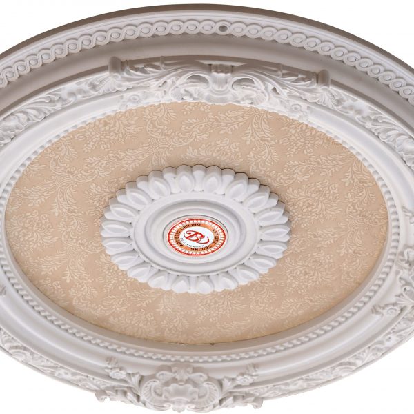 Petite Blanco Chandelier Ceiling Medallion 24 inch Diameter - Image 2