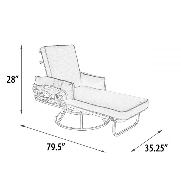 Chillounger Swivel Lounge with Cushions - Image 4