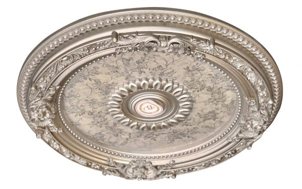 Petite Round Champagne Ceiling Medallion 24 Inch Diameter - Image 3