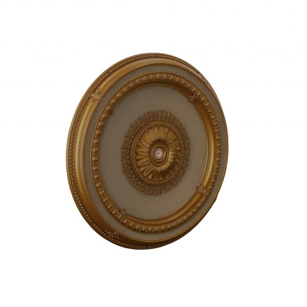 Gold Beige Round Ceiling Medallion 47 - Image 2