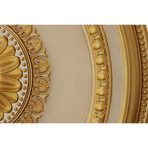 Gold Beige Round Ceiling Medallion 47 - Image 3