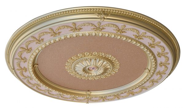 Rose Gold Round Chandelier Ceiling Medallion 63 - Image 2