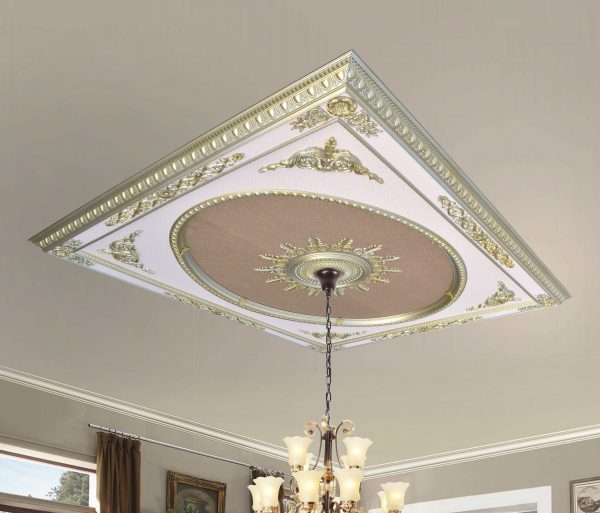 Rose Gold Monumental Ceiling Medallion 8ft x 10ft - Image 1