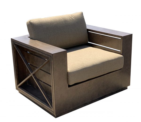 Modern Rustic Club Chair - Image 1