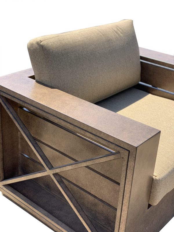 Modern Rustic Club Chair - Image 2