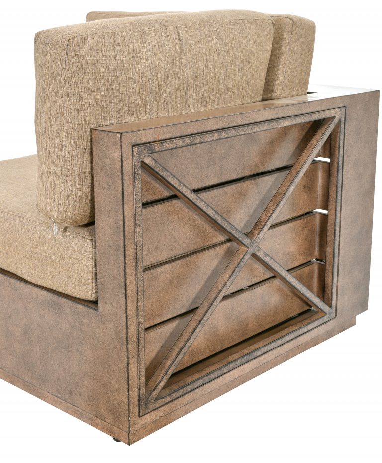 Modern Rustic  Right and Left Arm Single Seaters With Cushions - Image 3