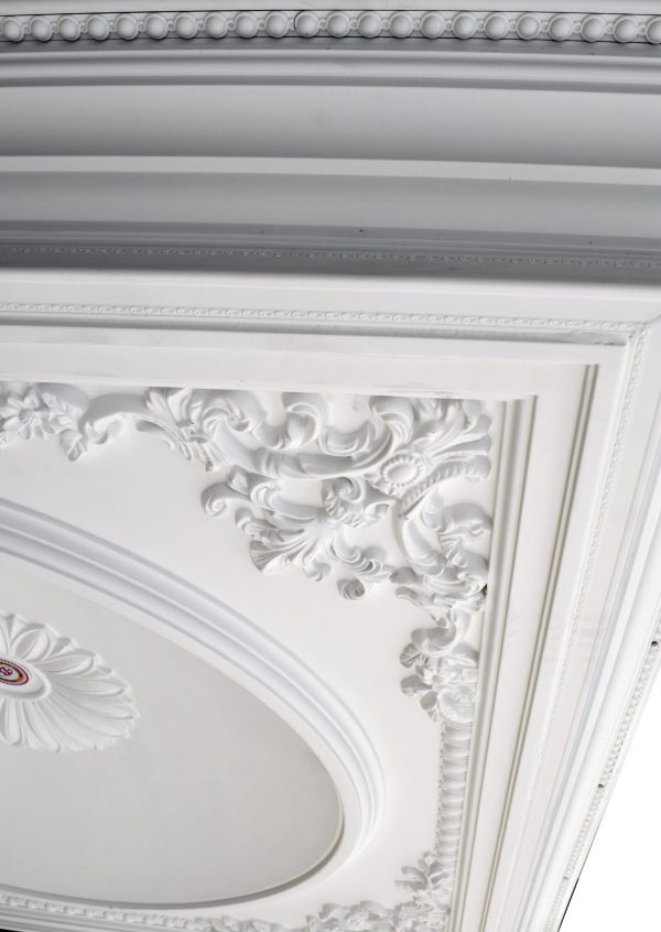 Elegant Large Dome Ceiling Medallion 58 Inch Square - Image 2