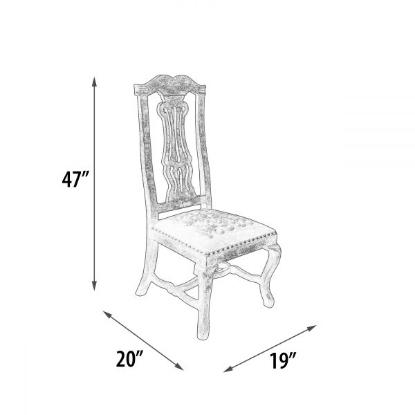 Juliana Carved Leather Side Chair - Image 4