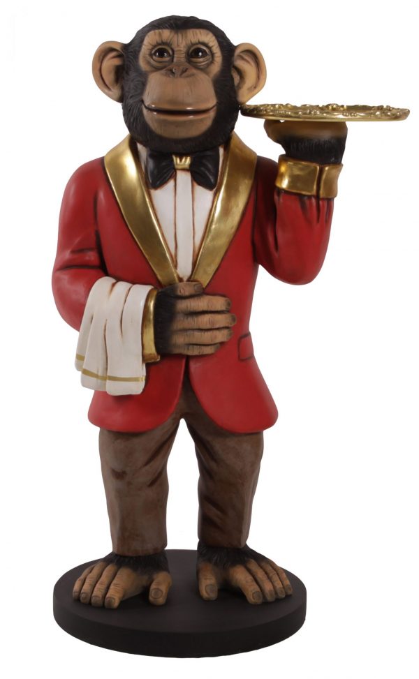 Chadsy the Chimp Waiter 37.5" Tall - Image 1