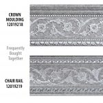 Grey with Silver Chair Rail 94 Inch - Image 2