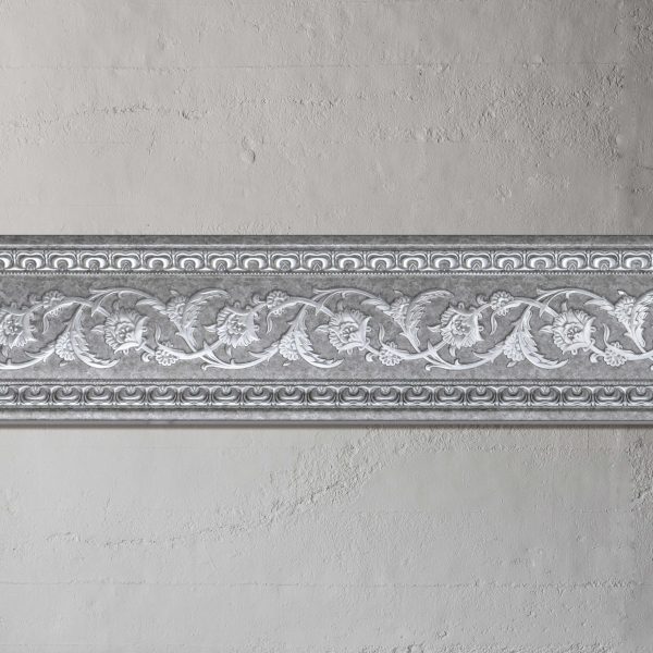 Grey with Silver Chair Rail 94 Inch - Image 3
