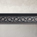 Silver Floral and Black Crown Molding 92 Inch - Image 3