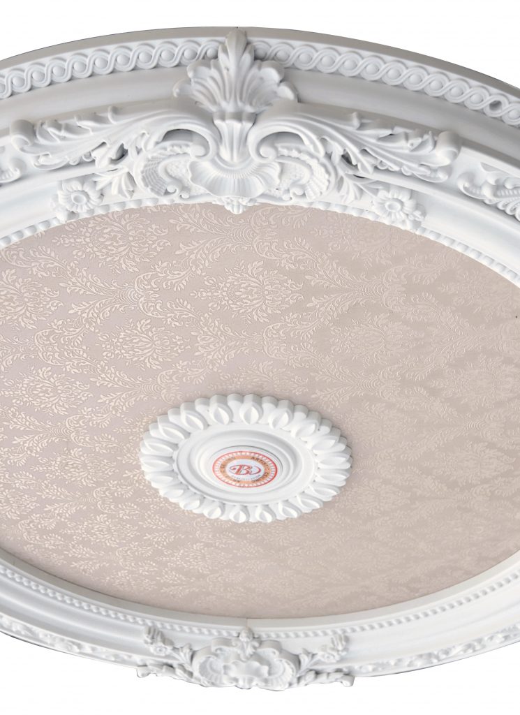 Blanco Round Chandelier Ceiling Medallion 36in - Image 3
