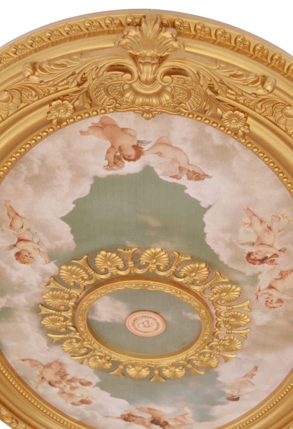 Cherubs Sky Oval Chandelier Ceiling Medallion 44in - Image 3