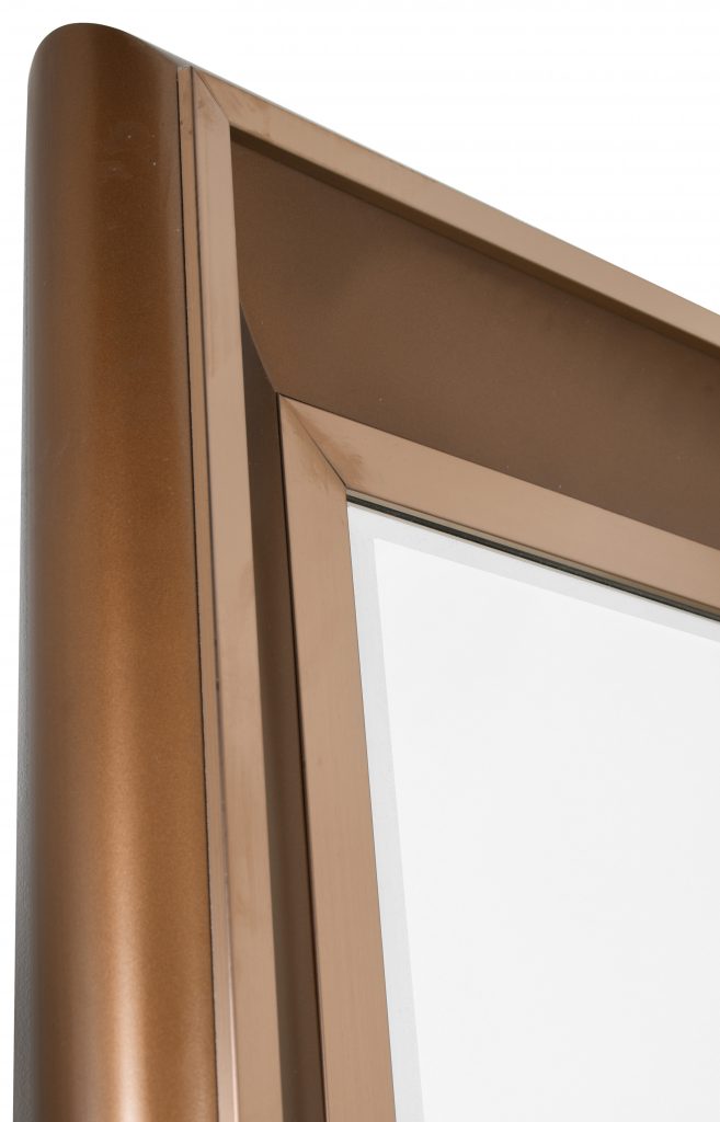 Sterling Mirror with Copper Metal Accent - Image 3