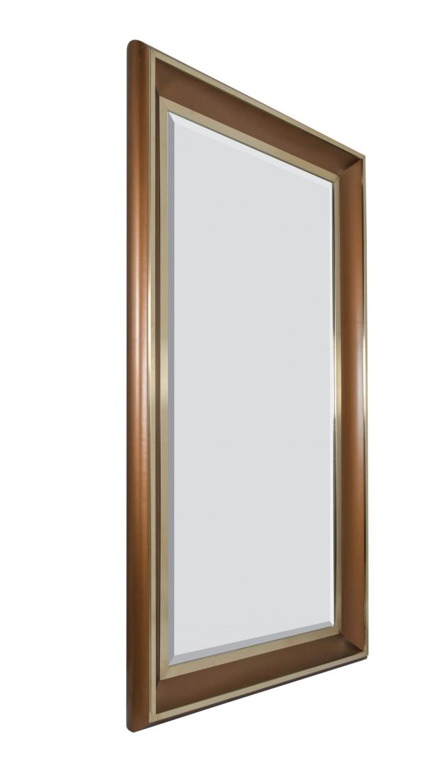 Sterling Mirror with Gold Metal Accent - Image 2