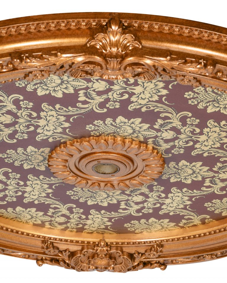 36in Brocade Round Medallion - Image 3