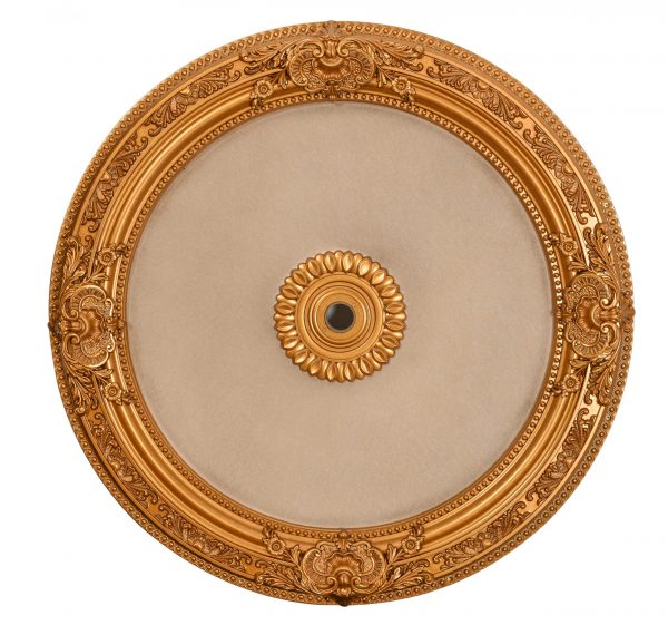 36in Gold Beige Medallion - Image 1