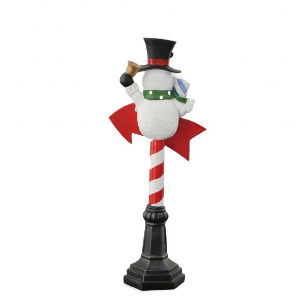 36in Snowman with Welcome Sign - Image 2