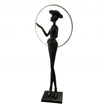 Western Lady Silouette
