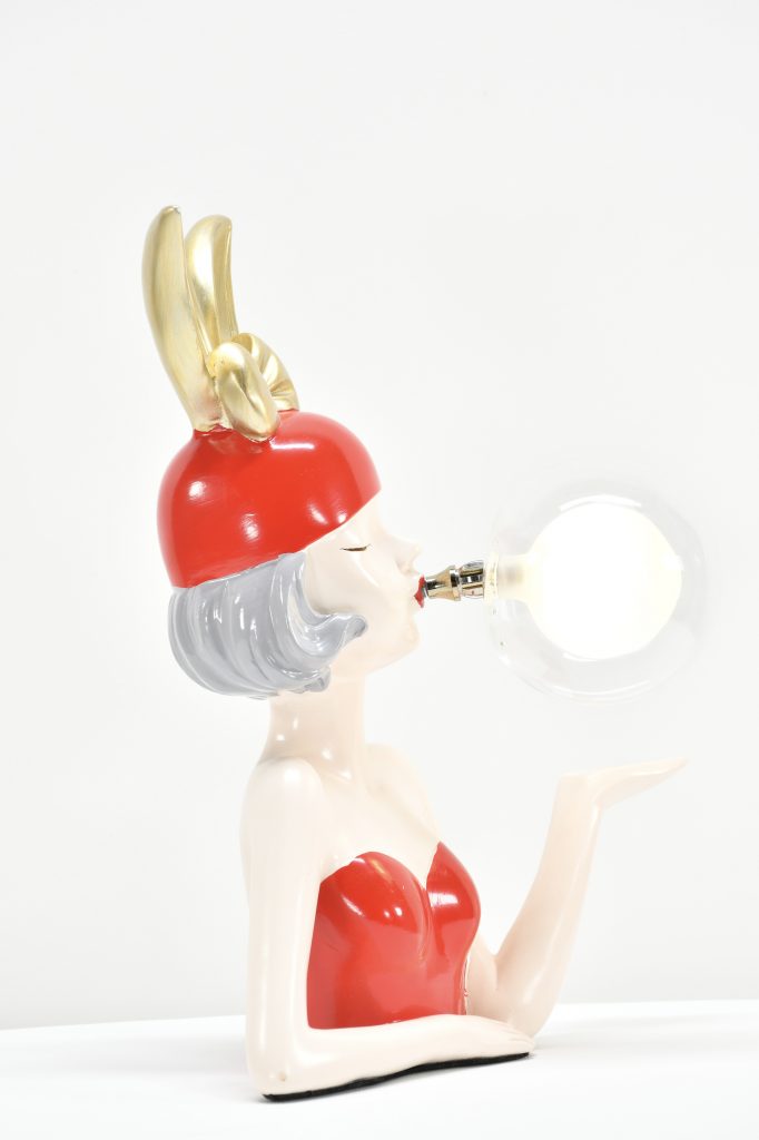 Red Girl with Bubble Small - Image 5