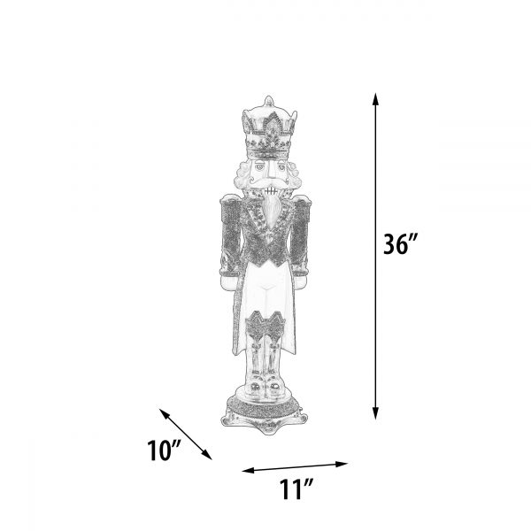 36'H Gold Nutcracker - Image 5