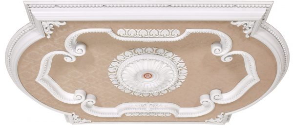 Blanco Rectangular Chandelier Fan Ceiling Medallion 72"W x 48"H - Image 2