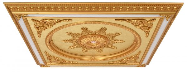 Golden Grand Square Chandelier Fan Ceiling Medallion - Image 2
