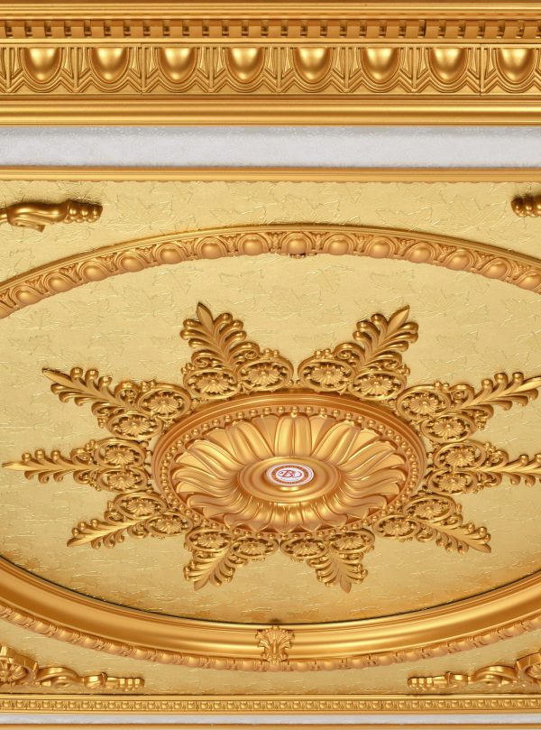 Golden Grand Square Chandelier Fan Ceiling Medallion - Image 3