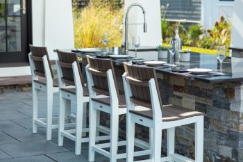 seaside casual-mad balcony side chair woven outdoor furniture