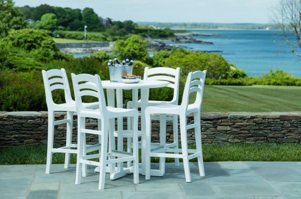 Seaside Casual - COASTLINE CAFE ROUND BAR TABLE - Image 2