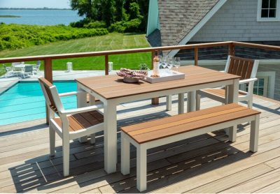 Seaside Casual - GREENWICH 60" DINING BENCH SLATTED