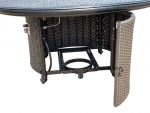 Wyndermere All Inclusive Outdoor Gas Firepit Club Table Set (KIT) - Luxurious Dwelling - Your Luxury Home Product Experts