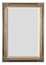 Black Victorian Mirror 24x36 - Antique Gold & Black Frame - Luxurious Dwelling - Your Luxury Home Product Experts