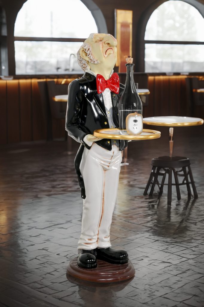 Uppity Connoisseur Butler with Tray 37 Inch Tall - Image 2