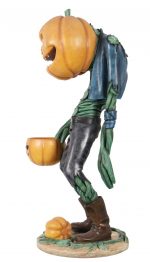 Scary Pumpkin Man with Candy Holder - Image 3