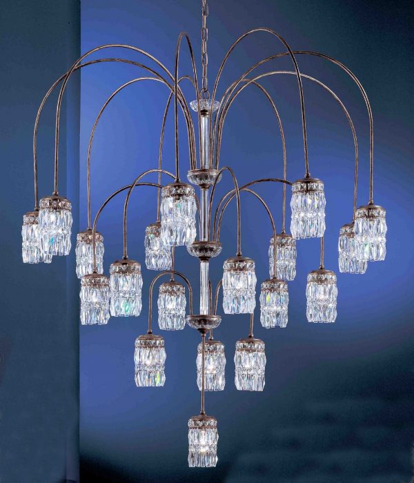 Cascade-1089 EBG CP - Chandelier-19 Lights - Image 1