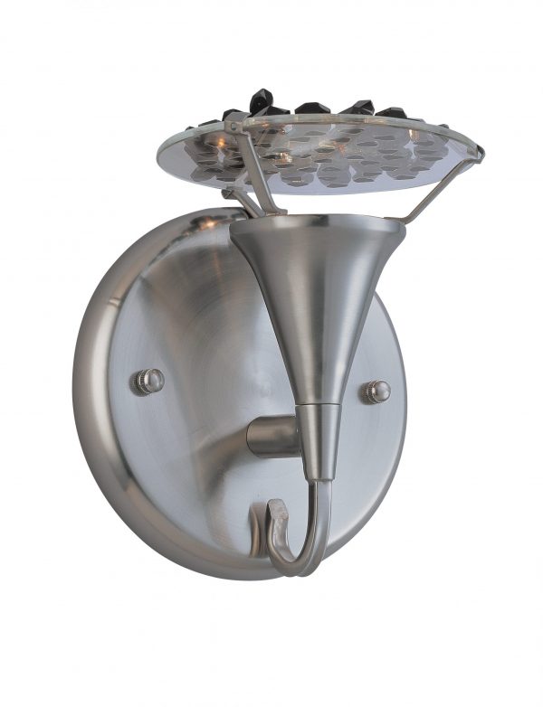 Crystal Lake-16062 SN BLK - Sconce/WallBracket-1 Lights - Image 1