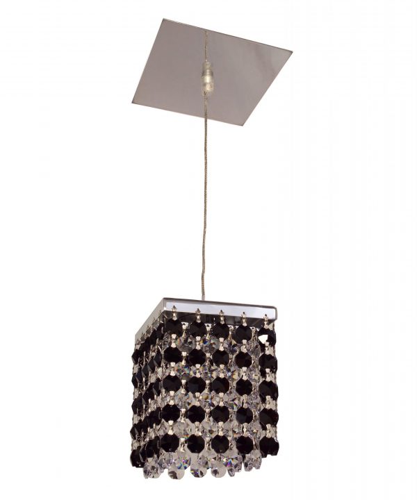 Bedazzle-16101 BLK-CP - Pendant-1 Lights - Image 1