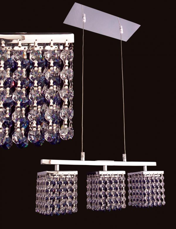 Bedazzle-16103 S-SMS - Chandelier-Linear-3 Lights - Image 1