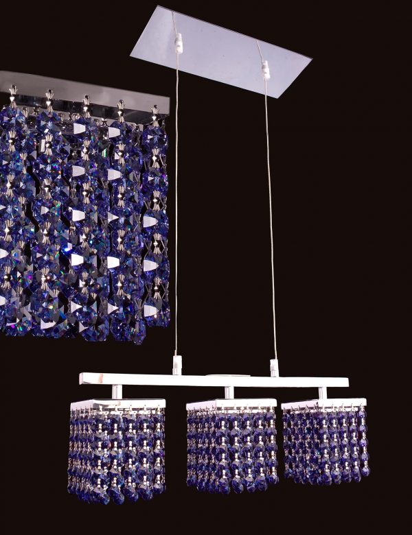 Bedazzle-16103 SMS - Chandelier-Linear-3 Lights - Image 1