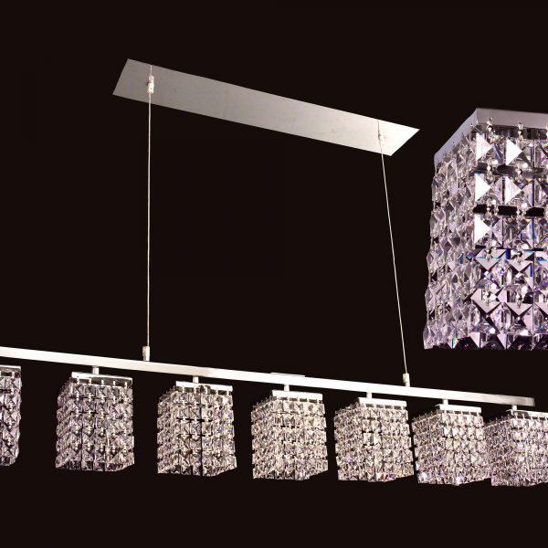 Bedazzle-16107 CPSQ - Chandelier-Linear-7 Lights