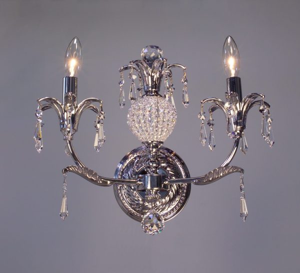 Sharon-16112 CH CP - Sconce/WallBracket-2 Lights - Image 1