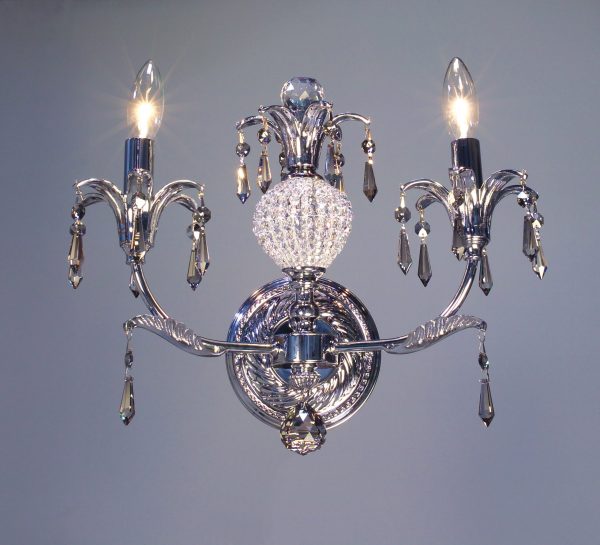 Sharon-16112 CH SMK - Sconce/WallBracket-2 Lights - Image 1