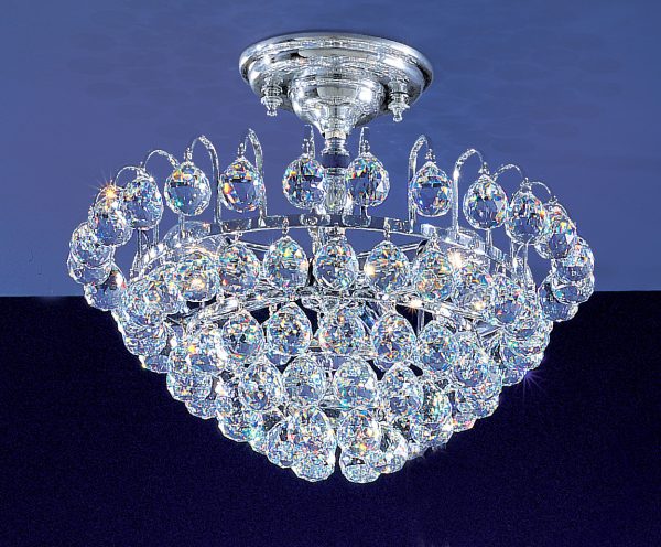 Diamante-1893 CH CP - Flush/Semi-Flush-3 Lights - Image 1