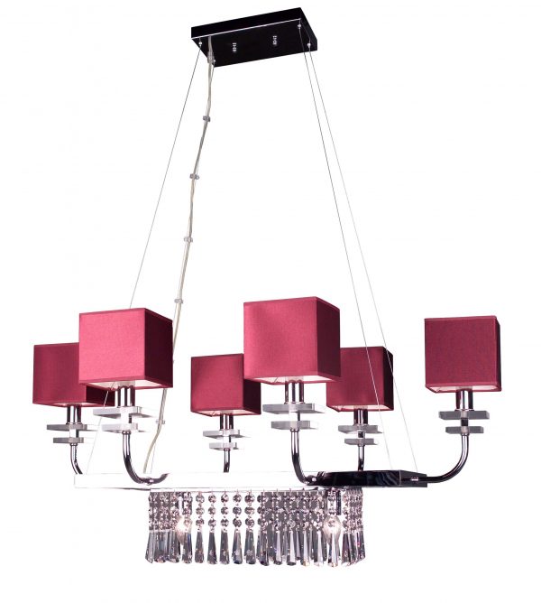 Quadrille-1936 BUR CPP - Chandelier-8 Lights - Image 1