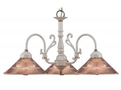 Billings-3053 W/PB-C - Chandelier-3 Lights