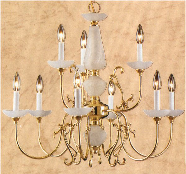 Bloomington-3069 PB - Chandelier-9 Lights - Image 1