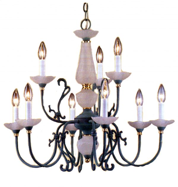 Bloomington-3069 V/PB - Chandelier-9 Lights - Image 1